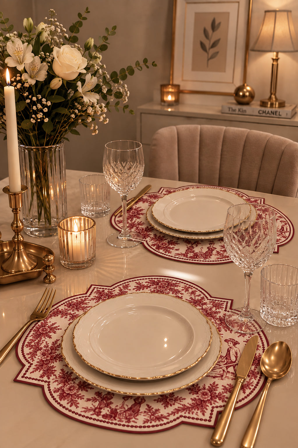La Fête Red Placemat Set of 6