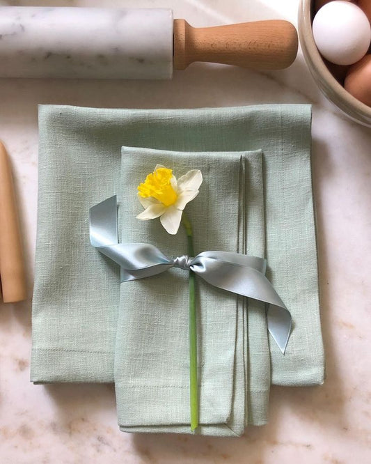Serenity Green Linen Set of 6