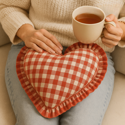 Heritage Hug Gingham Cotton Cushion Cover | Classic Check Home Decor
